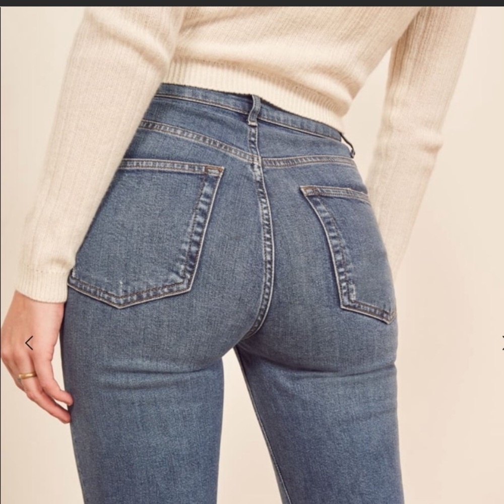 Reformation High Rise Skinny Jean in Destin 24